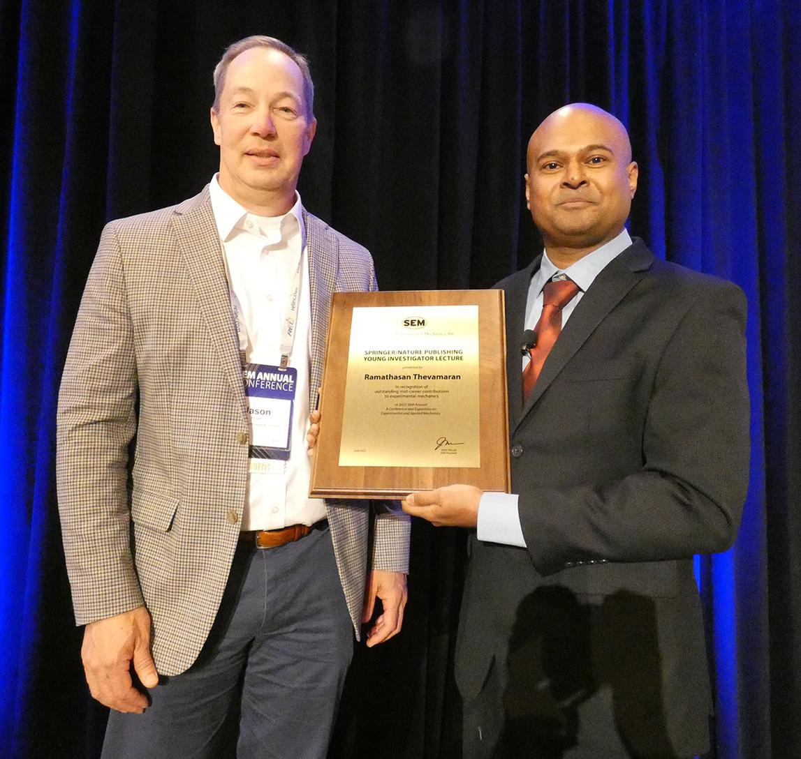 Springer/Nature Young Investigator Lecturer Thevamaran